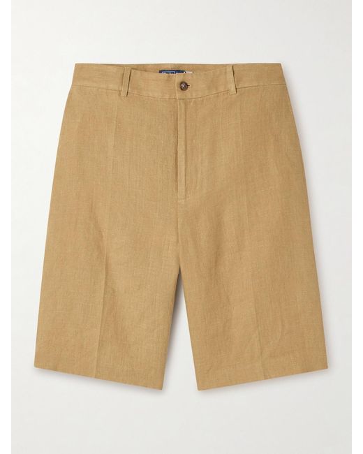 Polo Ralph Lauren Natural Long Linen Shorts