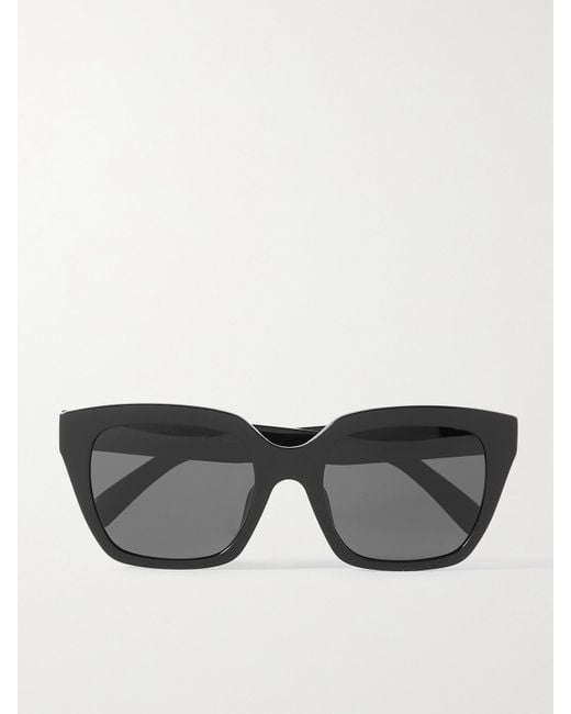 Céline Gray Oversized Square-Frame Acetate Sunglasses