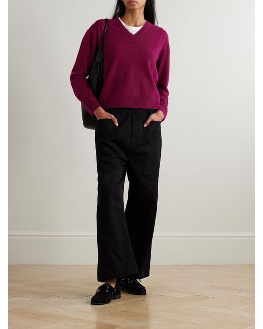 Leset Purple Jesse Wool Sweater