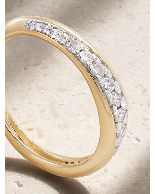 STONE AND STRAND Natural Twist 10-Karat Diamond Ring