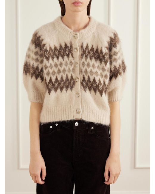 Citizens of Humanity Natural Molly Brushed Alpaca And Wool-Blend Cardigan
