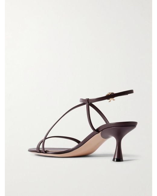 Gianvito Rossi Natural 55 Leather Sandals