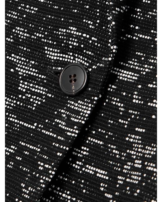 Dries Van Noten Black Jacquard Coat