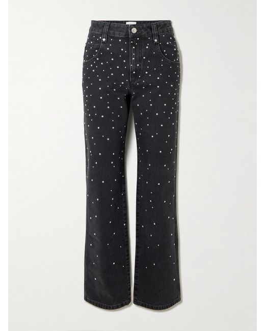 Isabel Marant Blue Brinsa Studded High-Rise Skinny Jeans
