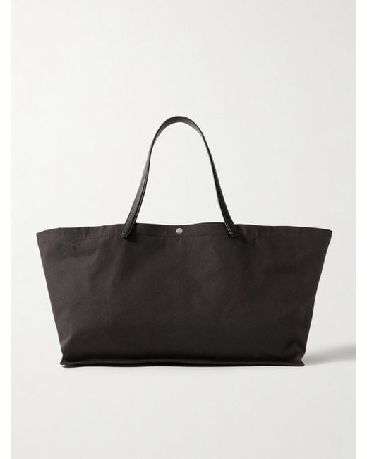 トートバッグ THE ROW IDHAO XL TOTE BAG IN CANVAS Idaho XL canvas tote bag in black - The Row | Mytheresa
