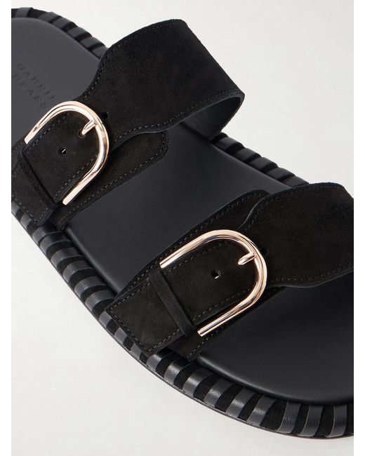 Gabriela Hearst Black Sage Suede Flats