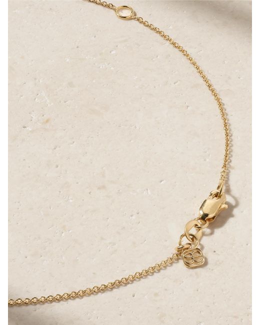 Sydney Evan Metallic 14-Karat, Pearl And Diamond Necklace