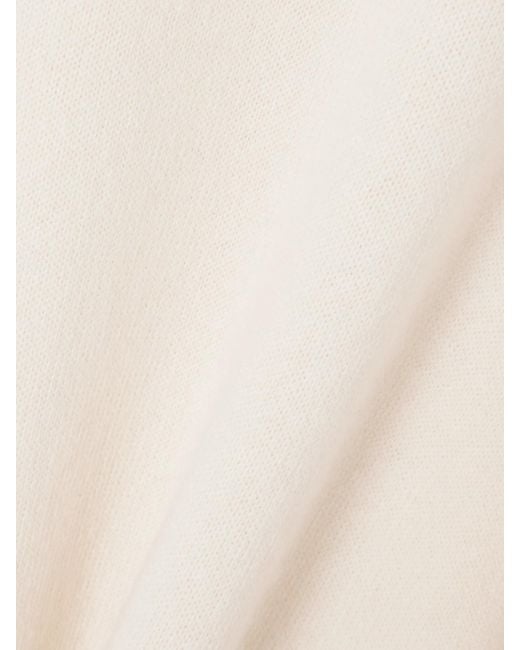 Allude White Cardigan Aus Einer Woll-Kaschmirmischung