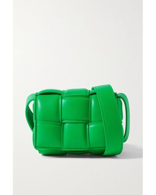 Bottega Cassette Mini Padded Intrecciato Leather Shoulder Bag in