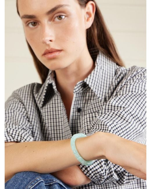JIA JIA Blue Aurora Maldives 14-Karat Chalcedony Beaded Bracelet