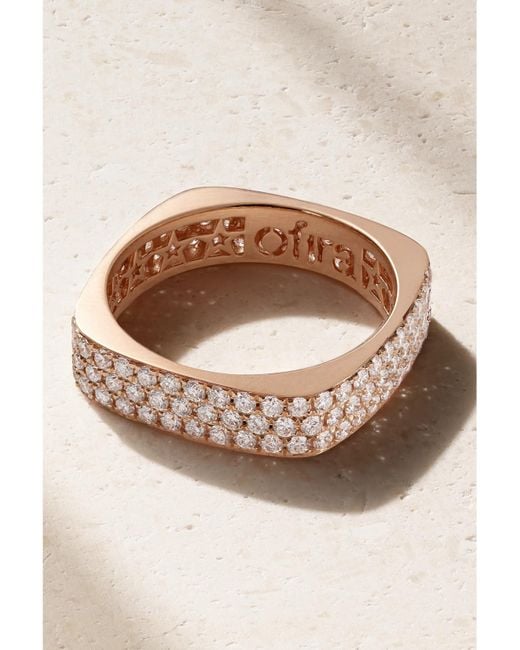 Ofira Natural Ring Aus 18 Karat Roségold Mit Diamanten