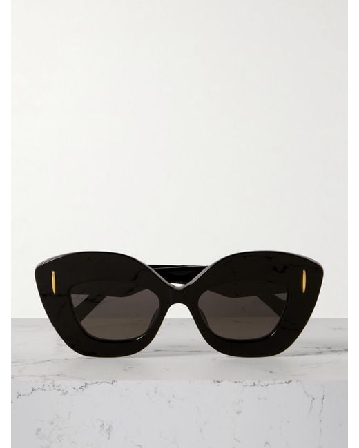 Loewe Black Oversized-Sonnenbrille Mit Cat-Eye-Rahmen Aus Azetat