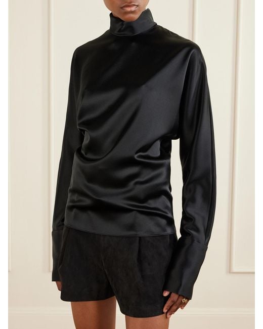 Galvan Black Phoenix Satin Shirt