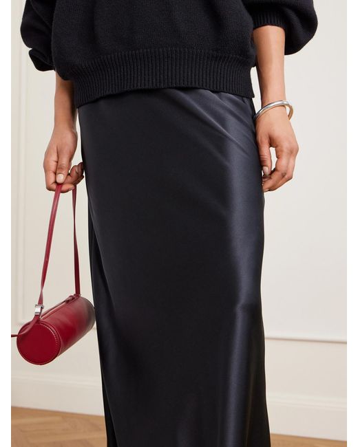 Joseph Blue Isaak Silk-Satin Maxi Skirt
