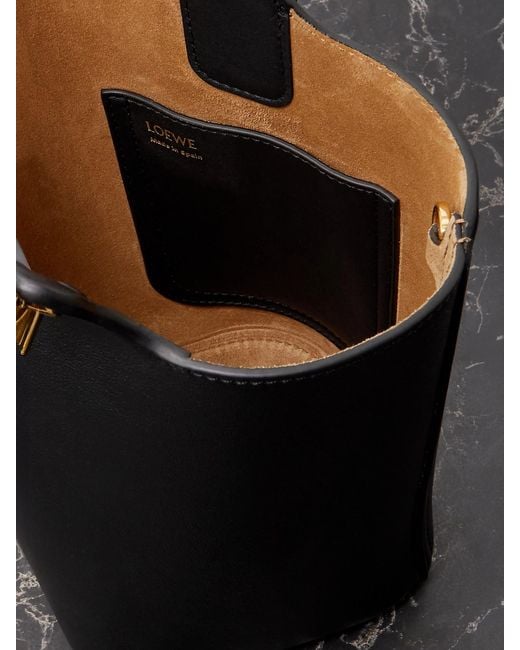 Loewe Black Pebble Mini Leather Tote