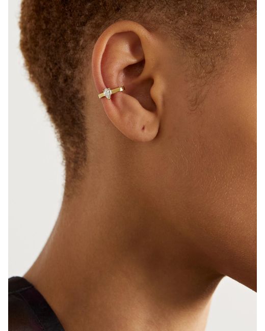 Anita Ko 18 Karat Diamond Ear Cuff In Natural Lyst