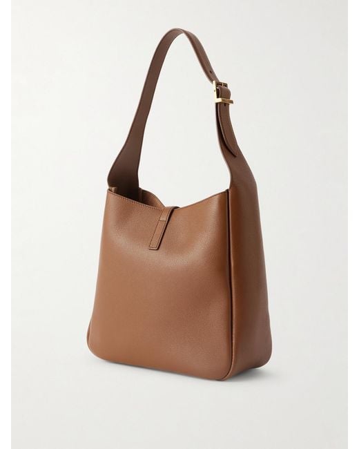 Saint Laurent White Le 5 À 7 Leather Shoulder Bag