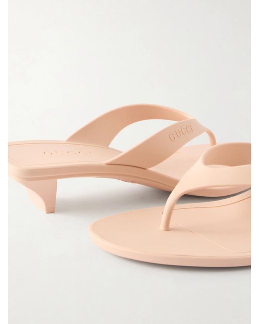 Gucci Natural Rubber Sandals