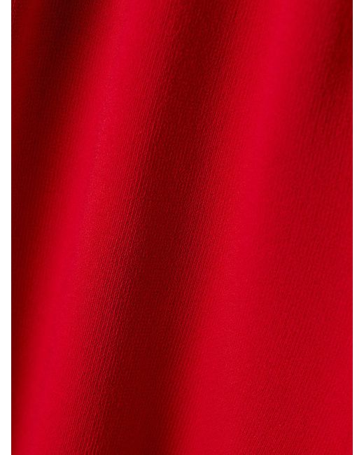 Cult Gaia Red Katara Knitted Open-Back Turtleneck Midi Dress