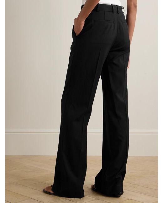 Joseph Black Morissey Hose Mit Geradem Bein Aus Stretch-Woll-Twill Mit Falten