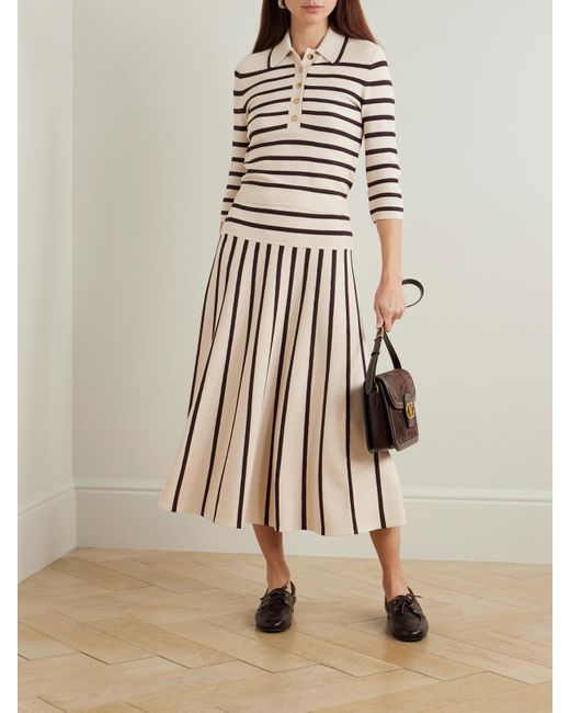 Zimmermann Natural Illuminate Verkürzter Pullover Aus Strick Mit Streifen