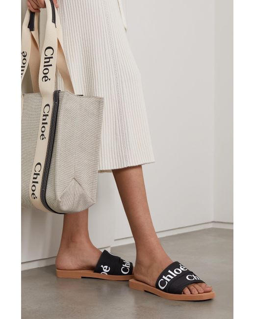 chloe canvas slides