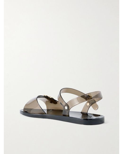 Ancient Greek Sandals Black Irini Slingback-Sandalen Aus Recyceltem Pvc