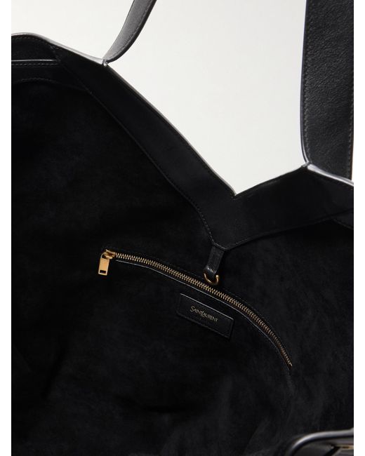 Saint Laurent Black Y Schultertasche Aus Leder