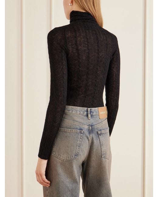 Haikure Black Margie Knitted Bodysuit