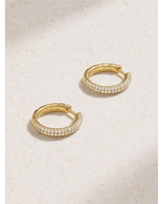 Octavia Elizabeth Natural Yana 18-Karat Diamond Hoop Earrings