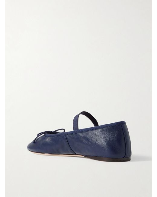 Loeffler Randall Blue Leonie Ballerinas Aus Leder Mit Schleife