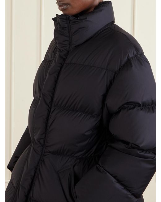 Balenciaga Blue Padded Quilted Ripstop Down Jacket