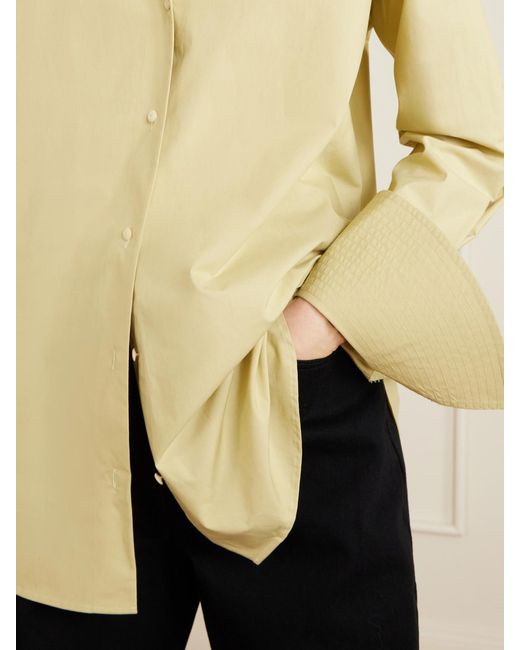 OSSOU Yellow Haze Cotton-Poplin Shirt