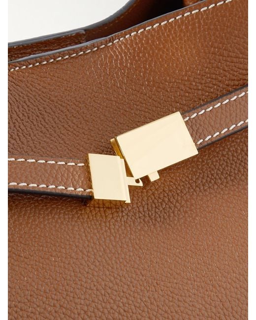 DeMellier London Brown New York Tote Aus Strukturiertem Leder