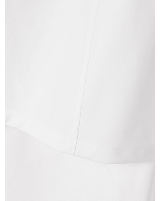Wardrobe NYC White Convertible Layered Buckled Cotton-Poplin Shirt