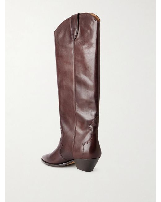 Isabel Marant Brown Denvee Leather Boots
