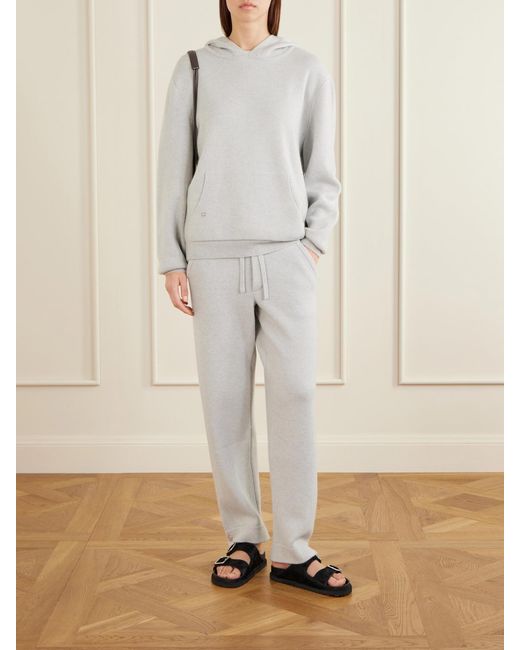 God's True Cashmere White Cashmere Hoodie