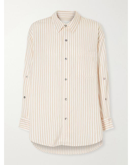Citizens of Humanity Natural Kayla Checked Cotton-Poplin Shirt