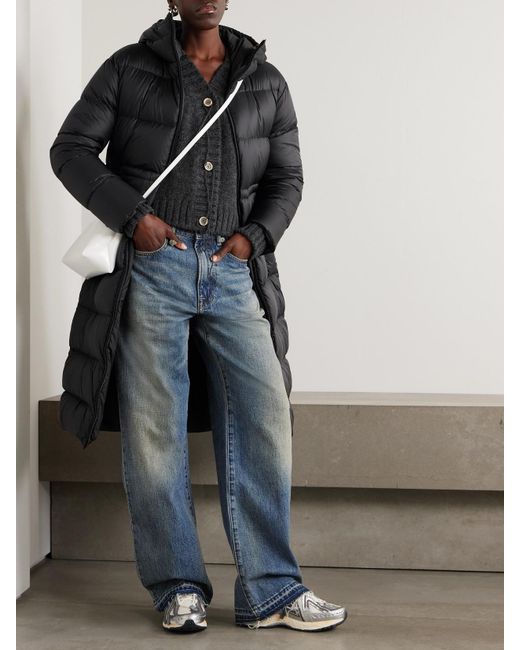 Moncler Black Boulogne Reversible Hooded Quilted Down Coat