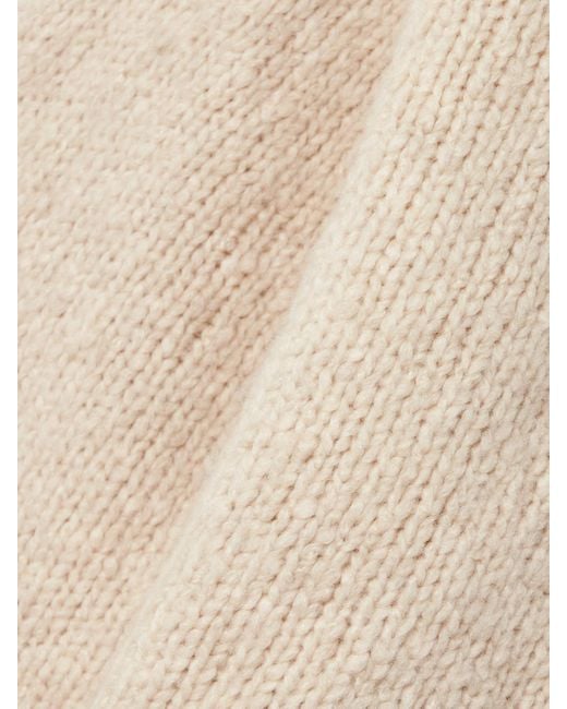 Nili Lotan Natural Tabitha Rollkragenpullover Aus Einer Kaschmir-Seidenmischung
