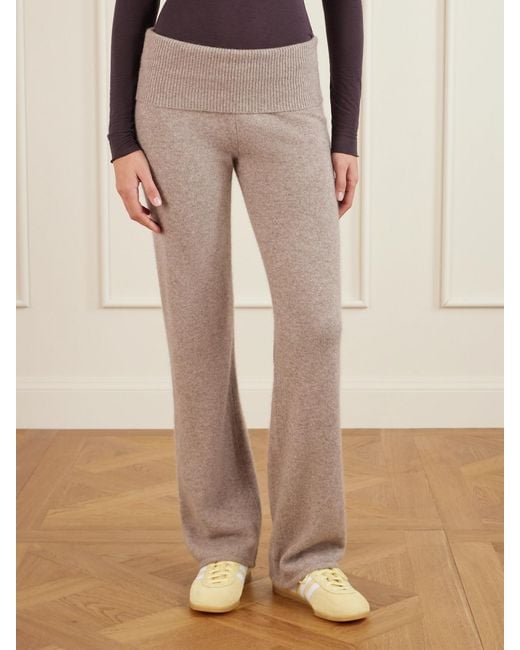 Skims Natural Straight-Leg Pants – Linen – Hose Mit Geradem Bein