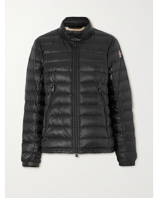 Moncler Black Walibi Quilted Ripstop Down Jacket
