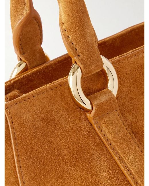 Sac Porté Épaule En Daim Farringdon Medium Alexander McQueen en coloris Brown