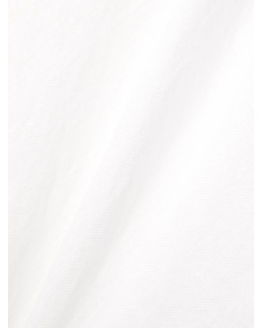 James Perse White Surfside Asymmetrischer Rock Aus Leinen