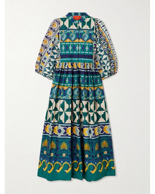 LaDoubleJ Green Portofino Midi Dress