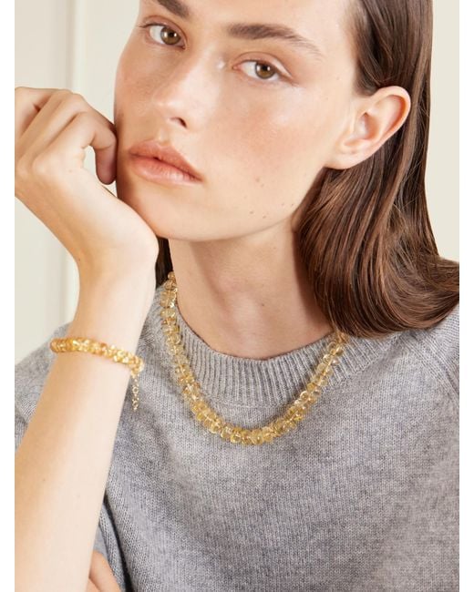 JIA JIA Natural 14-Karat Citrine Necklace