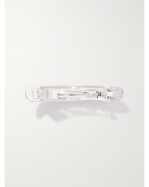 LIE STUDIO Metallic The Molly Versilberte Haarspange