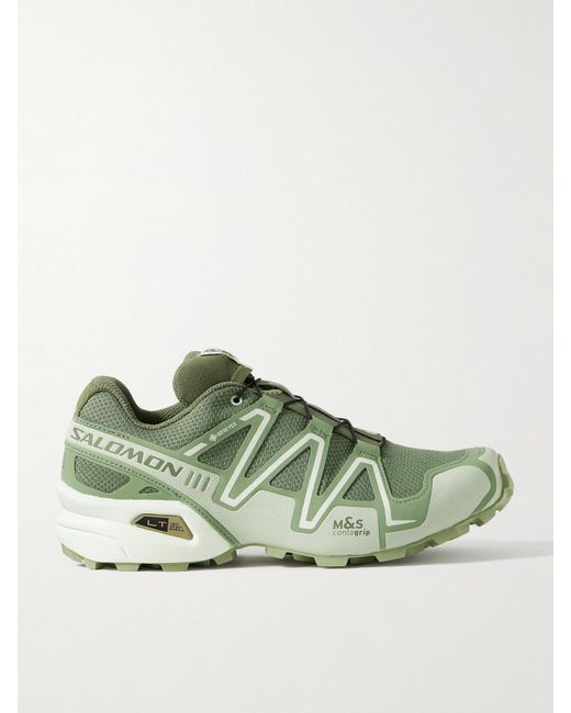 Salomon Green Speedcross 3 Sneakers Aus Mesh Mit Gummibesätzen
