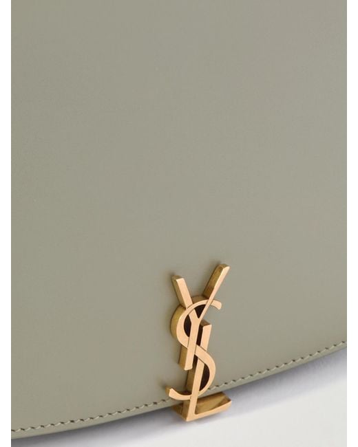Saint Laurent White Voltaire Mini Schultertasche Aus Leder