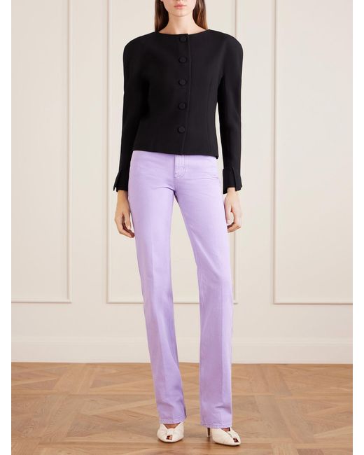 Chloé Purple High-Rise Slim Jeans